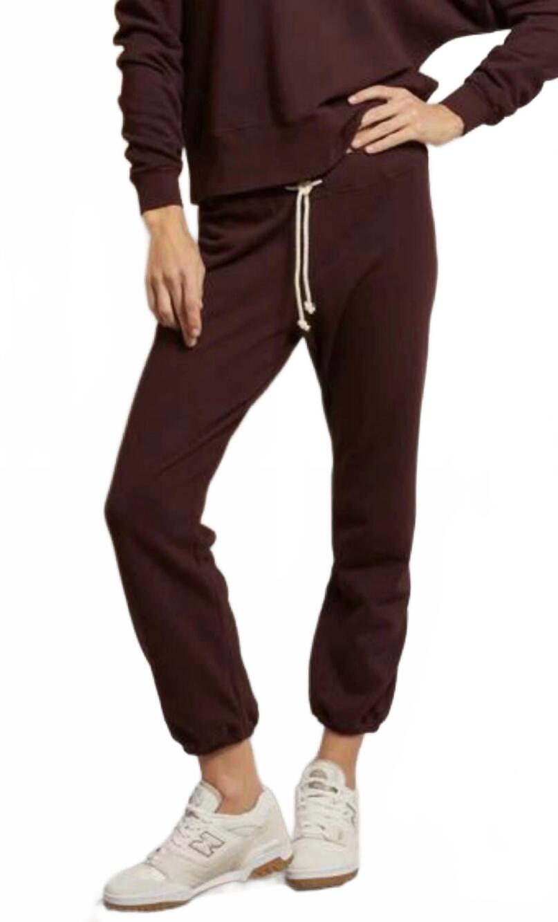 NEW PERFECTWHITETEE toni french terry jogger in blackberry